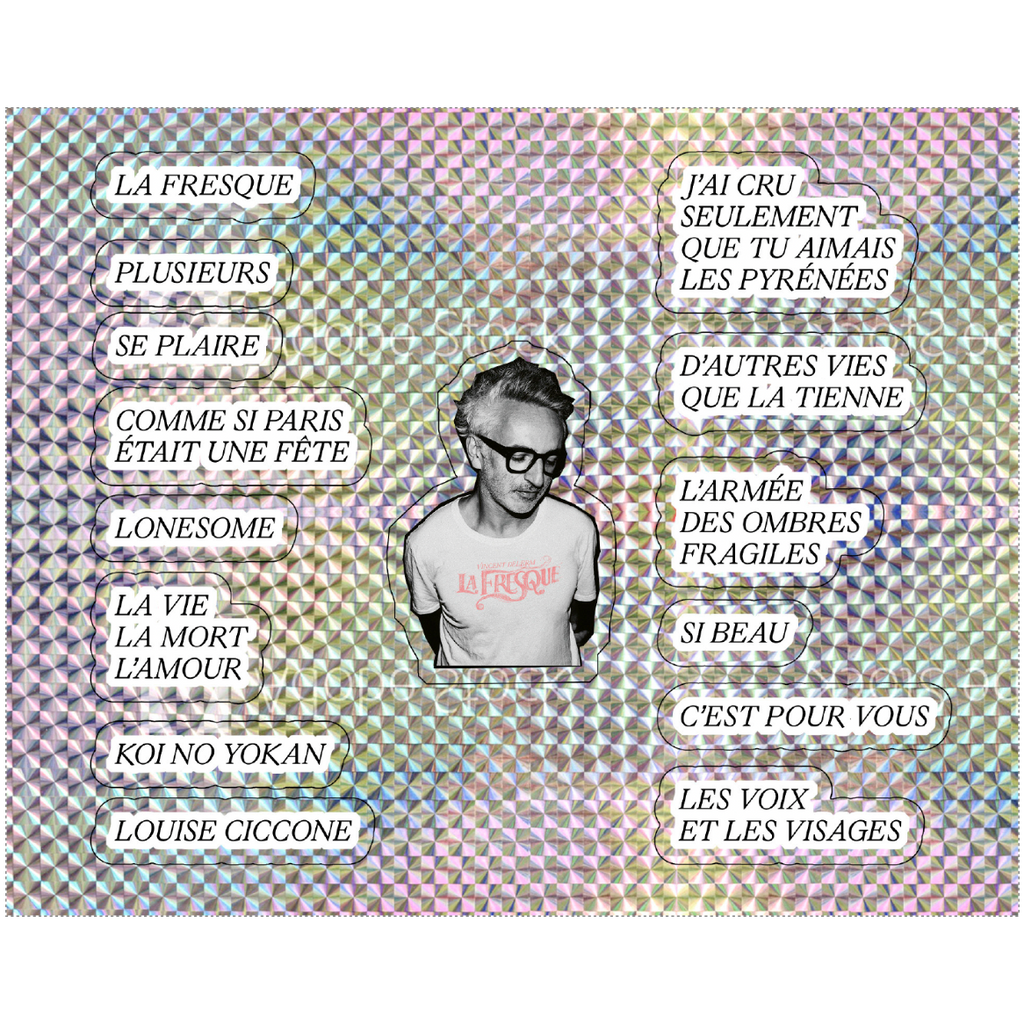 Vincent Delerm - Planche de stickers La fresque