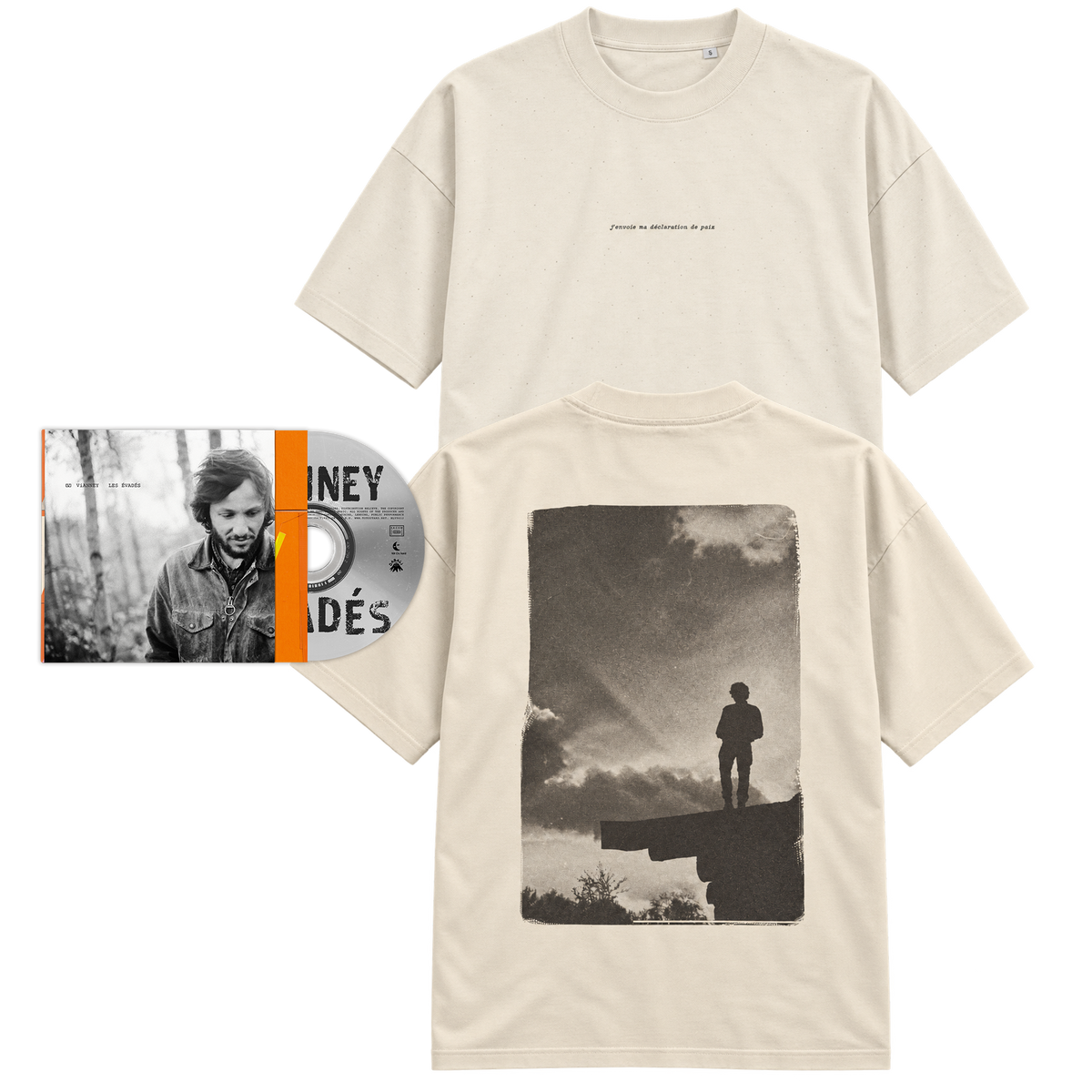 CD "Les évadés" + T shirt "Déclaration de paix"