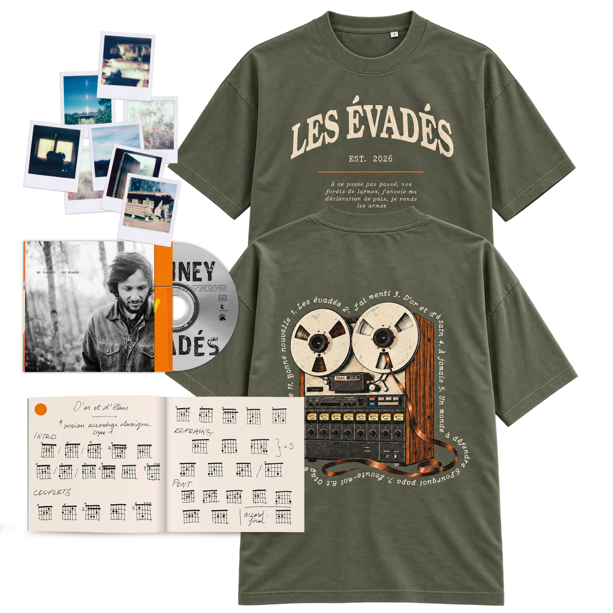 CD collector "Les évadés" + T shirt "Les évadés"