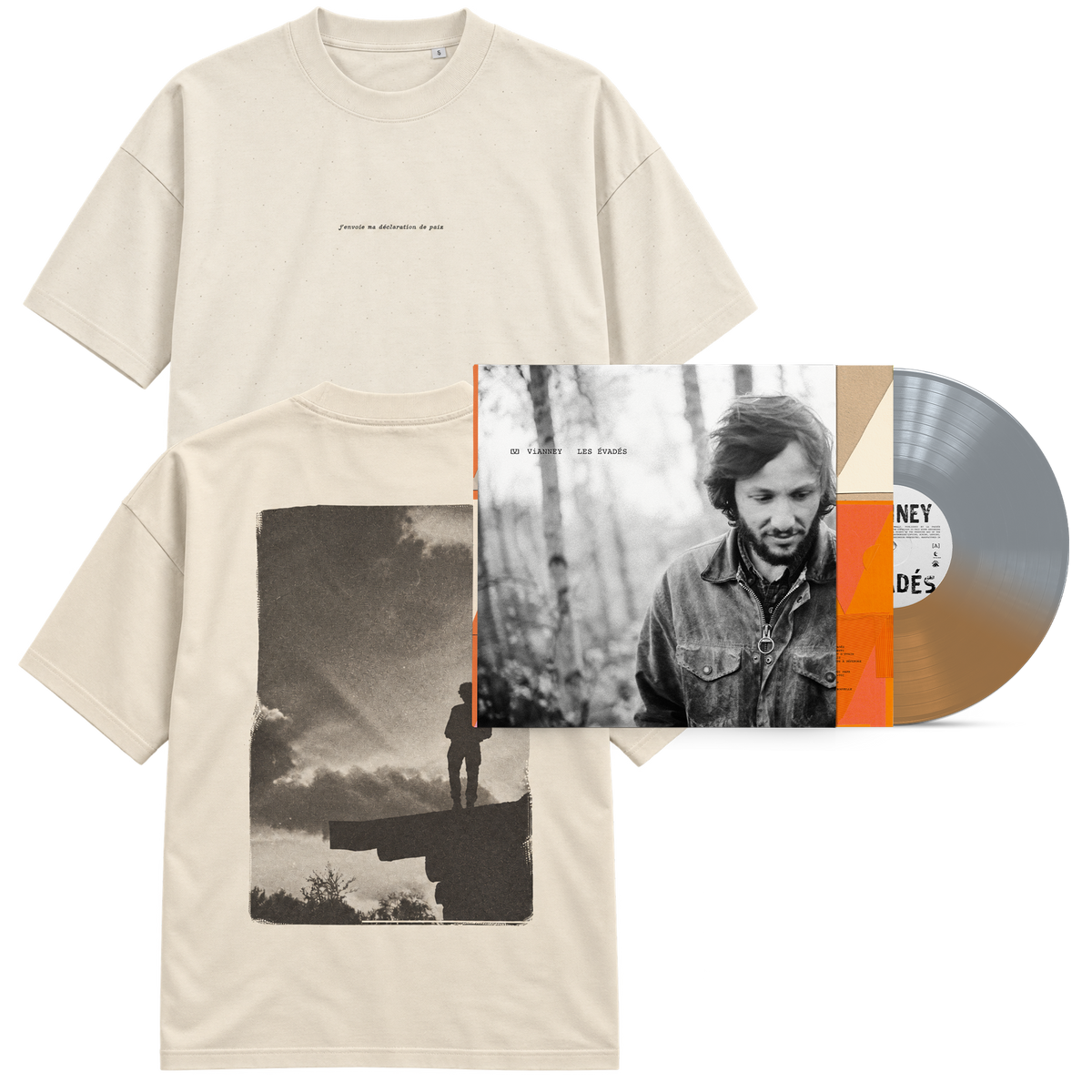 Vinyle collector "Les évadés" + T shirt "Déclaration de paix"