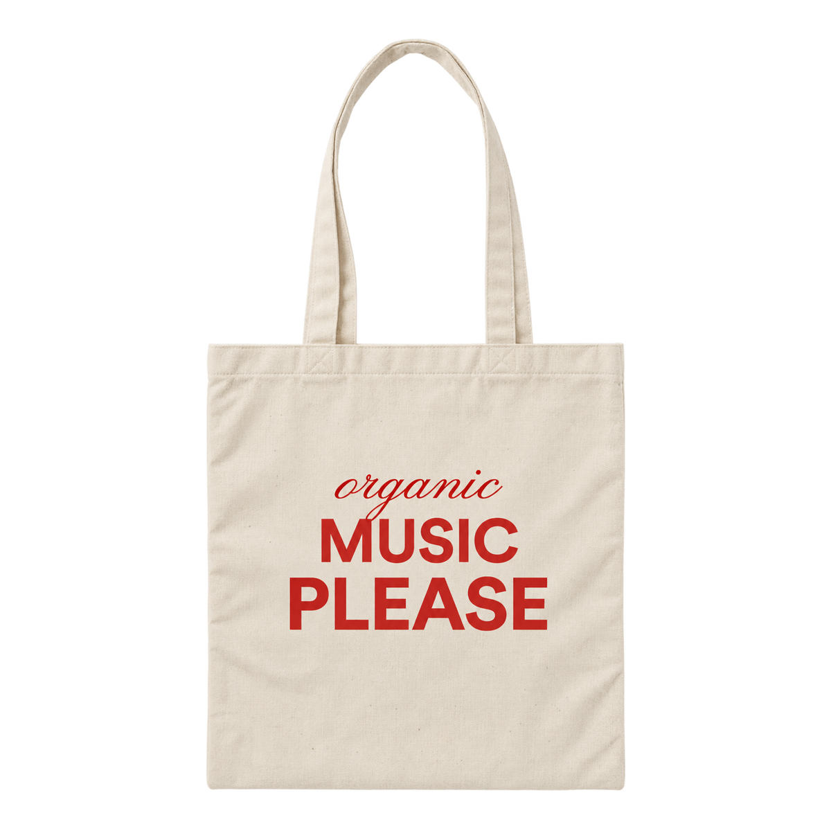 Tote-bag "Organic music please"